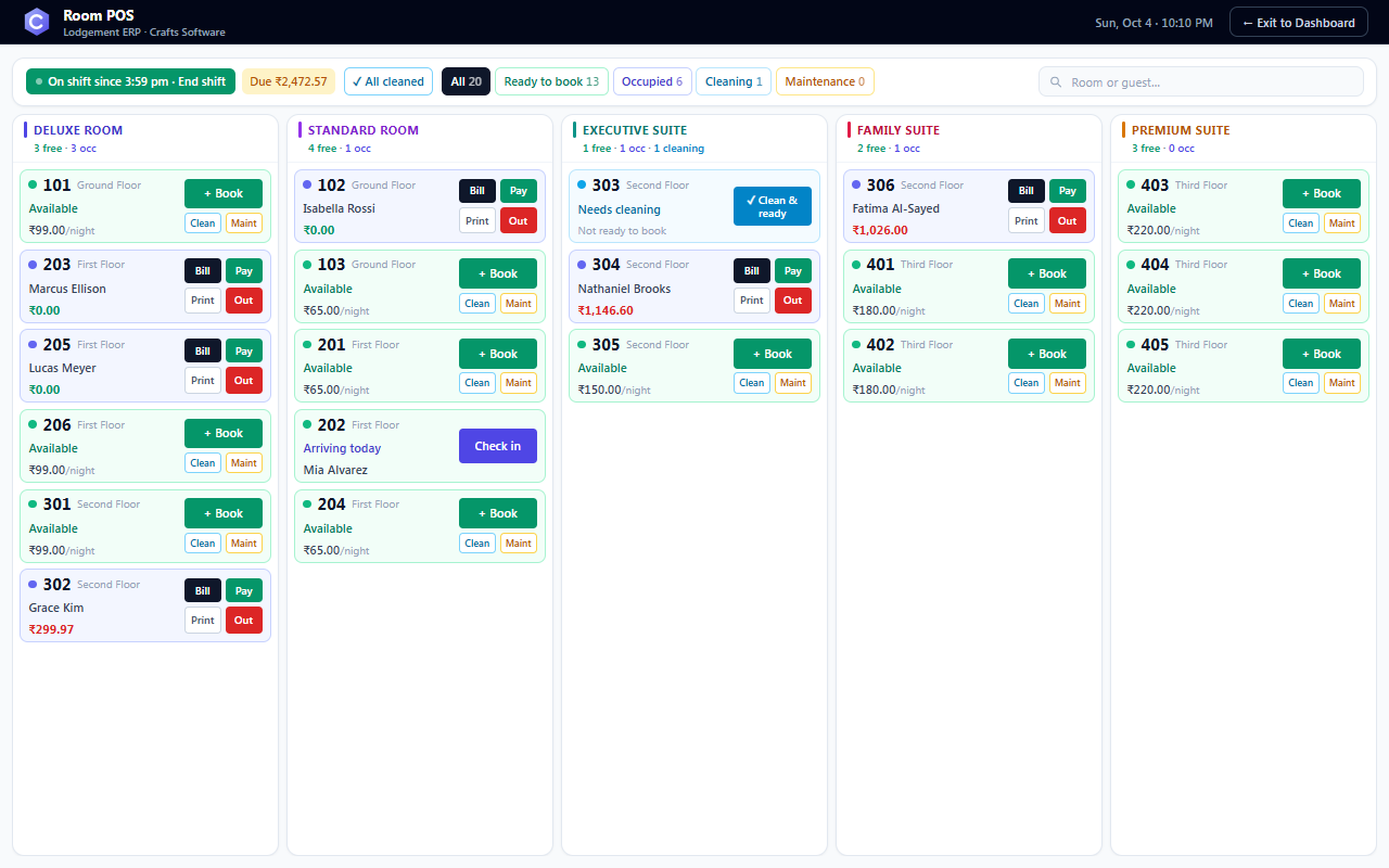 Lodge ERP – Complete Lodge Management, POS, Inventory & Maintenance ERP — screenshot 5
