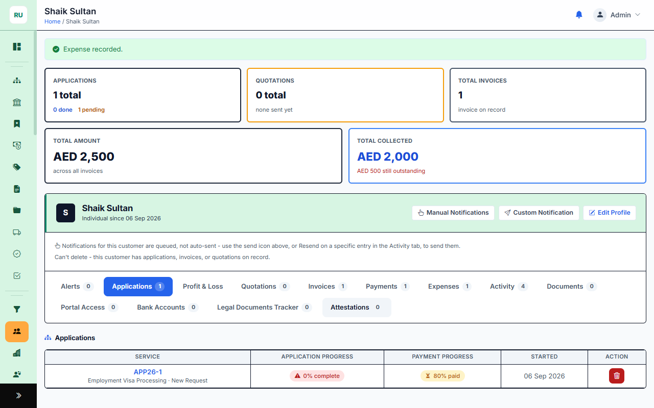 Rukn — The Complete ERP for UAE Business Setup & PRO Firms — screenshot 2