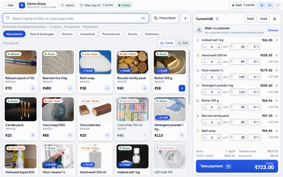 Grocer OS – Smart Supermarket & Grocery ERP with Business Insights — screenshot 5