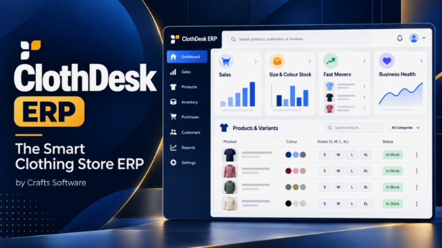 ClothDesk ERP | Smart Clothing Store Management Software